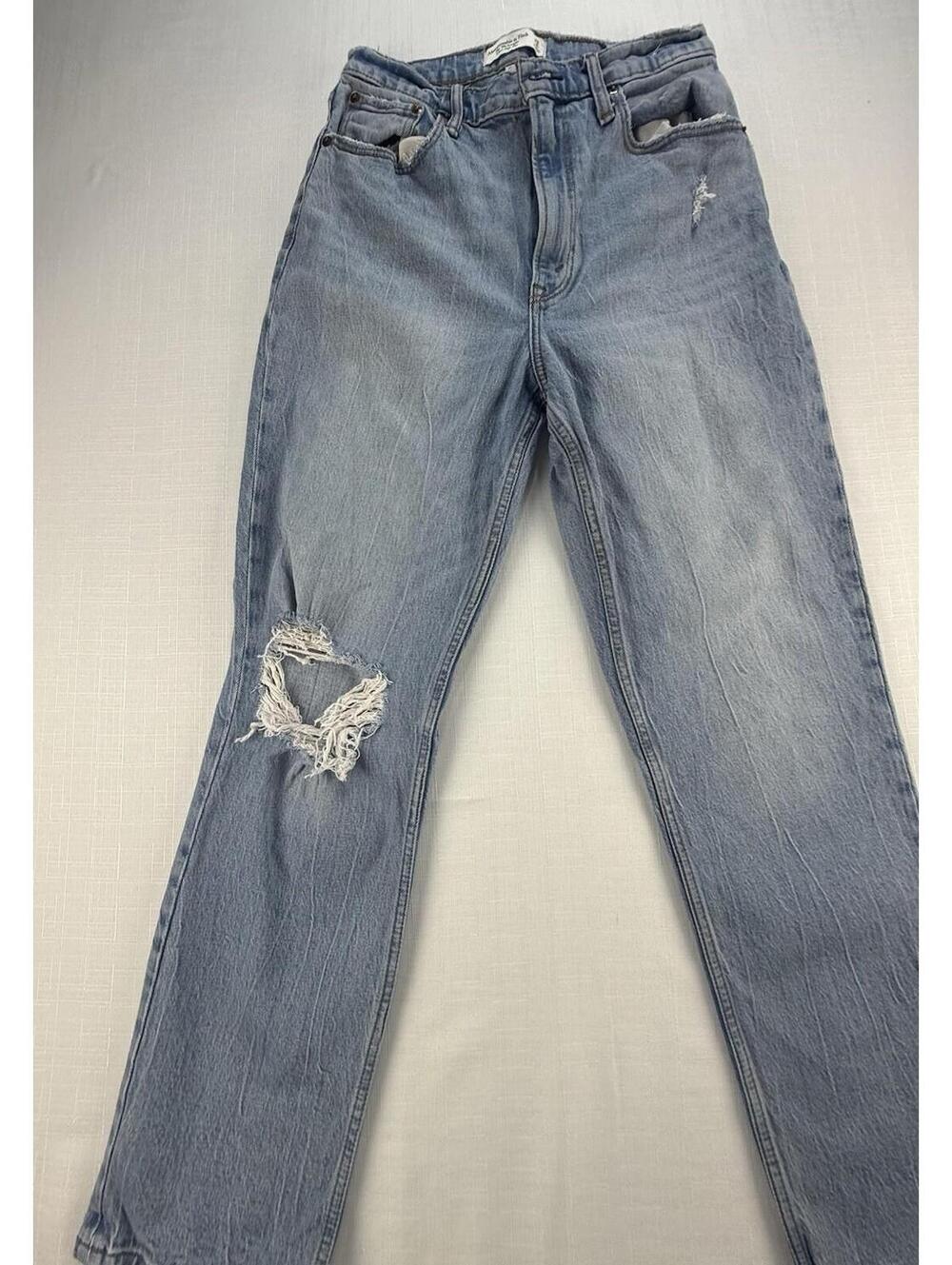 Abercrombie & Fitch Curve Love 90s Straight Jeans Women’s 29R High Rise